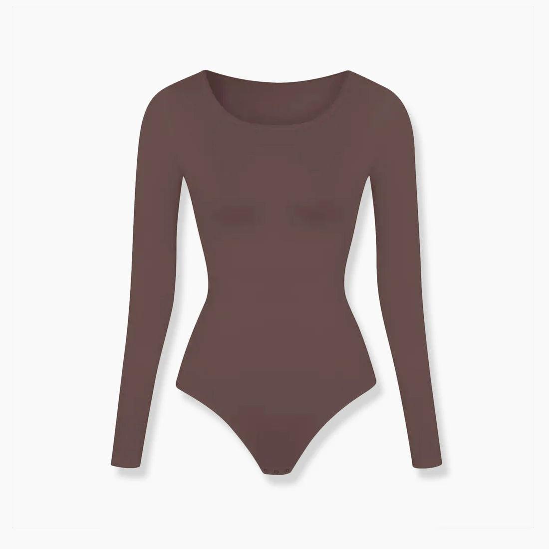 LONG SLEEVE BODYSUIT SCULPTING SHAPEWEAR - GALVIER.