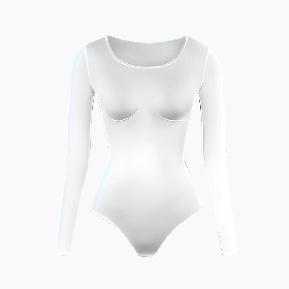 LONG SLEEVE BODYSUIT SCULPTING SHAPEWEAR - GALVIER.