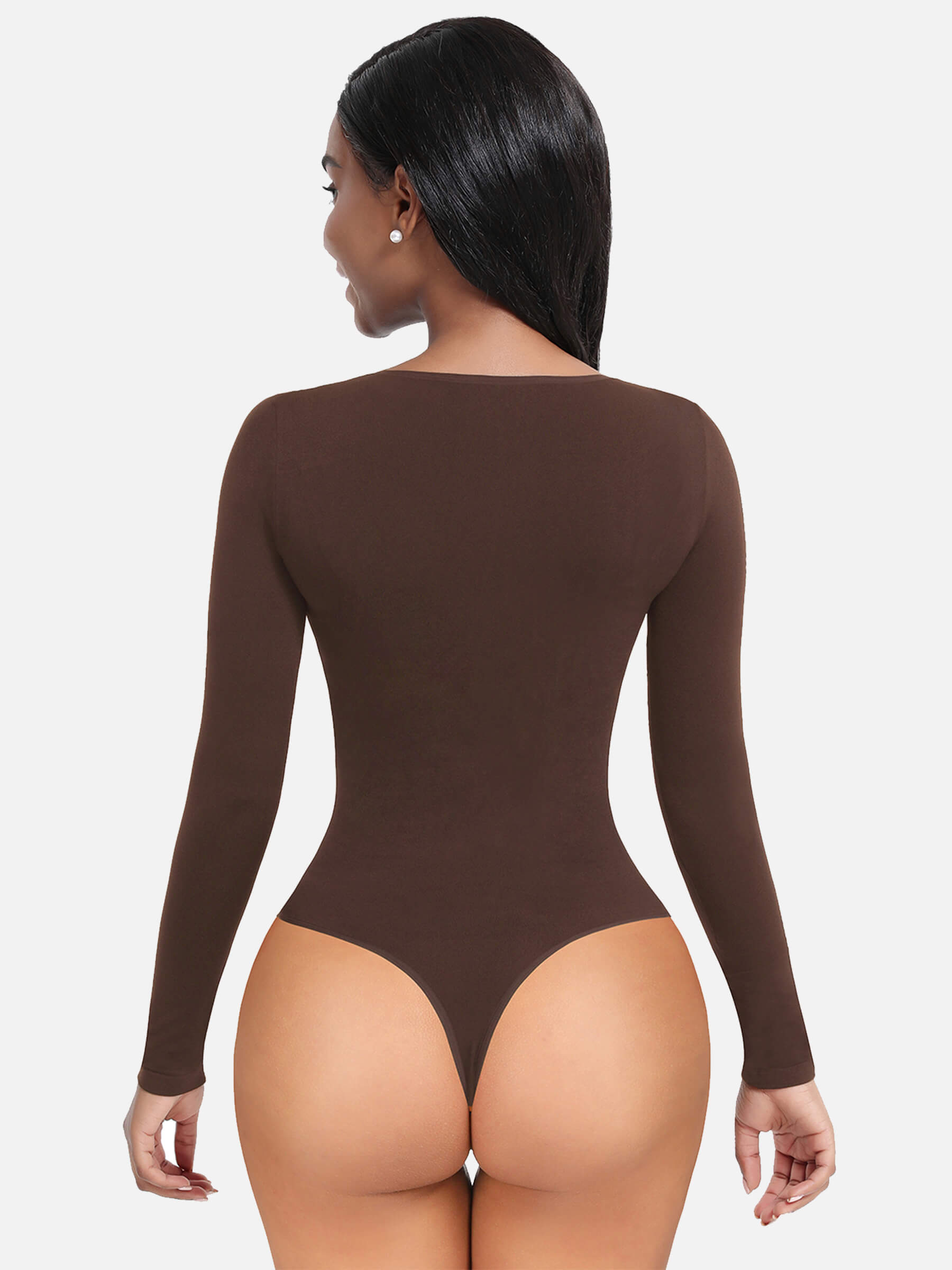 LONG SLEEVE BODYSUIT SCULPTING SHAPEWEAR
