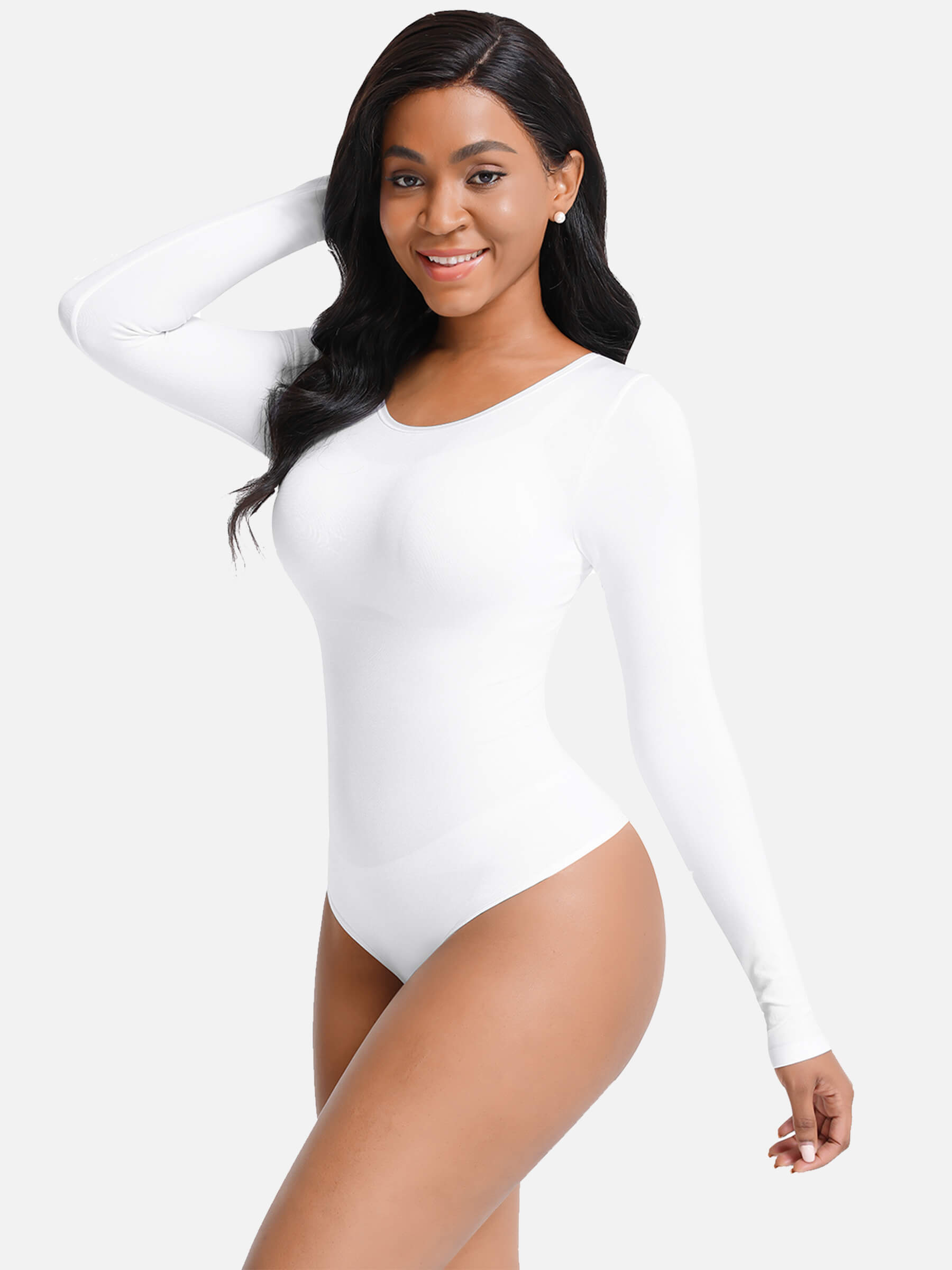 LONG SLEEVE BODYSUIT SCULPTING SHAPEWEAR