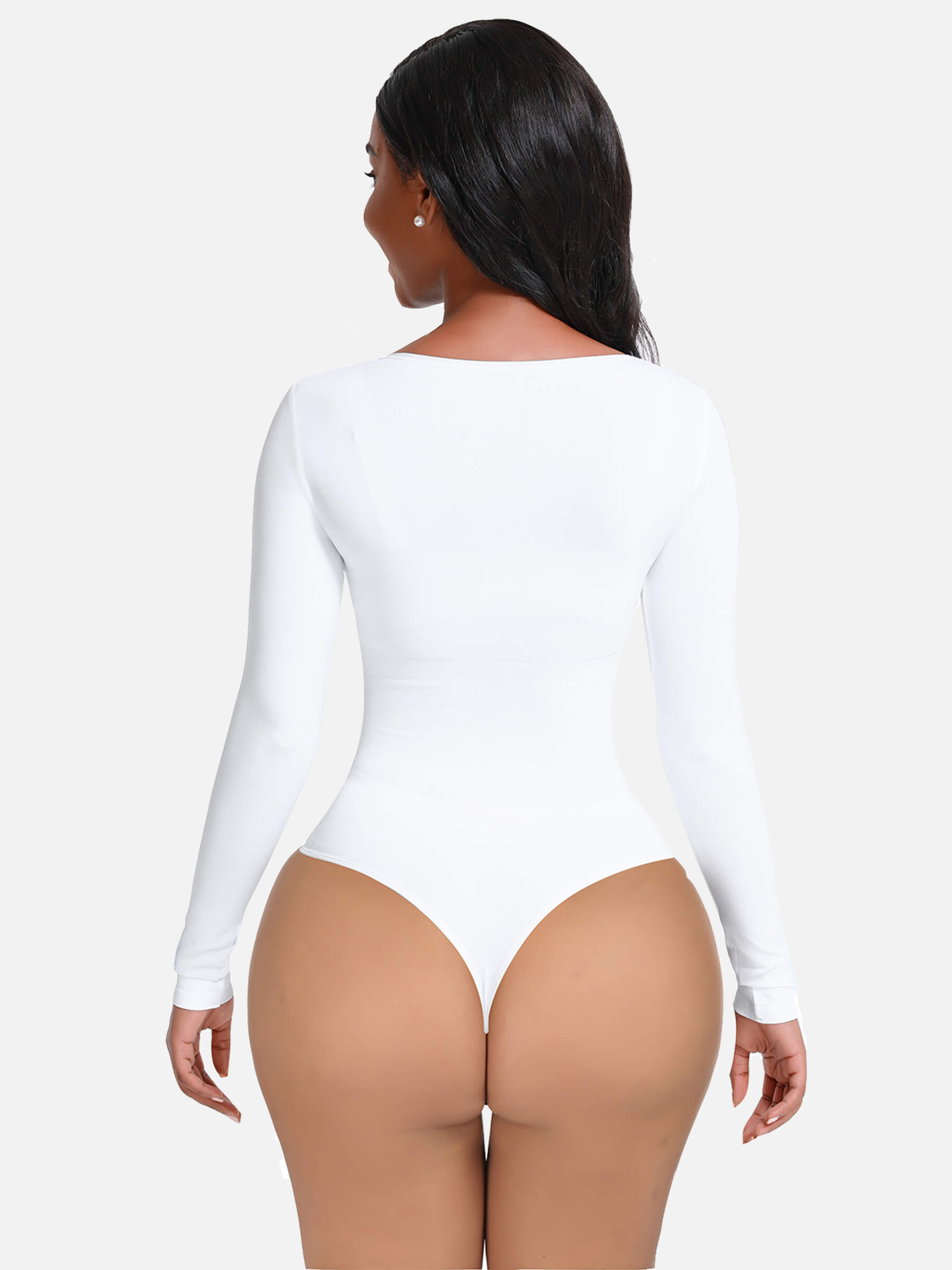LONG SLEEVE BODYSUIT SCULPTING SHAPEWEAR