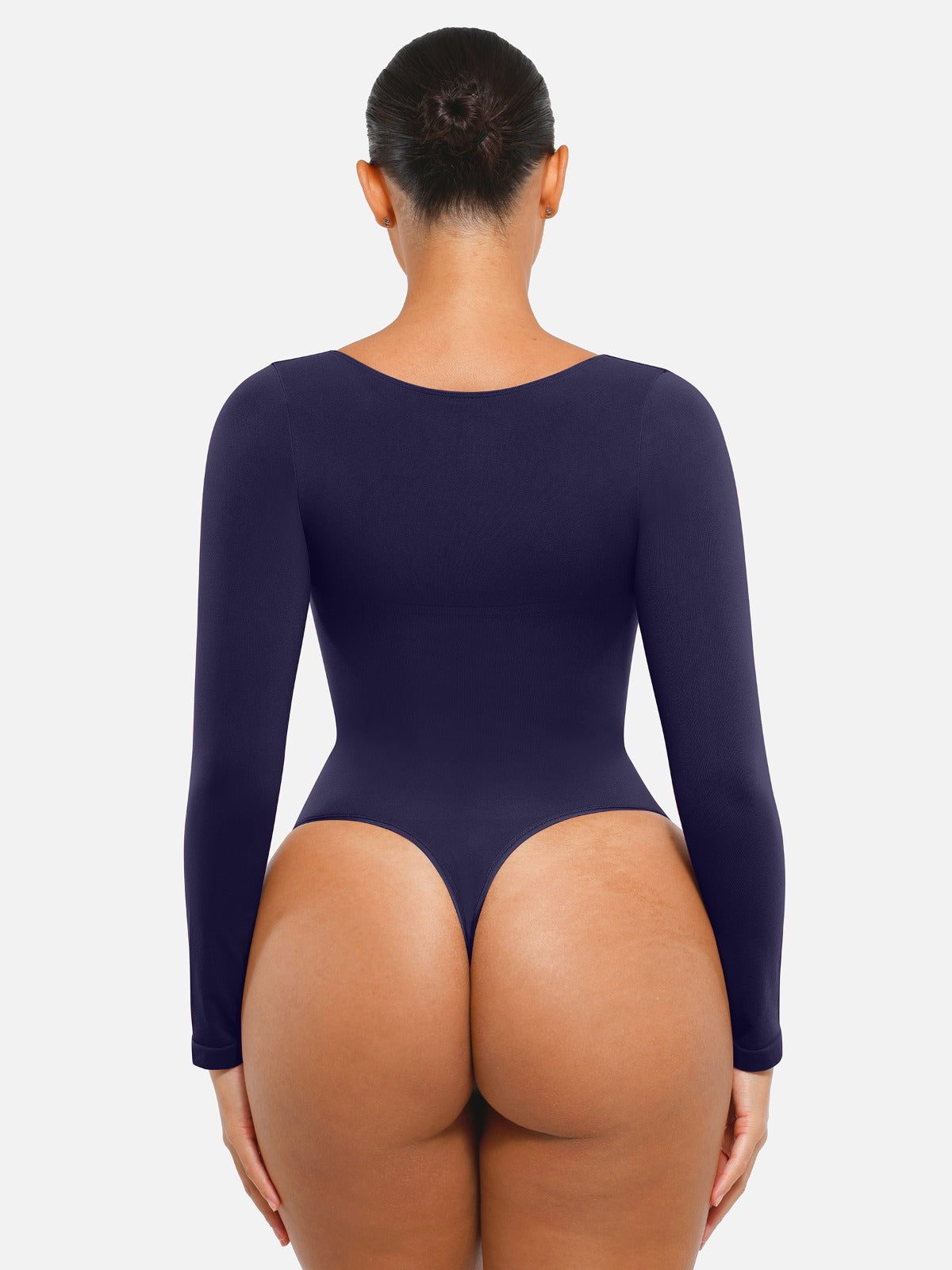 Seamless Long Sleeve Tummy Control Thong Bodysuit