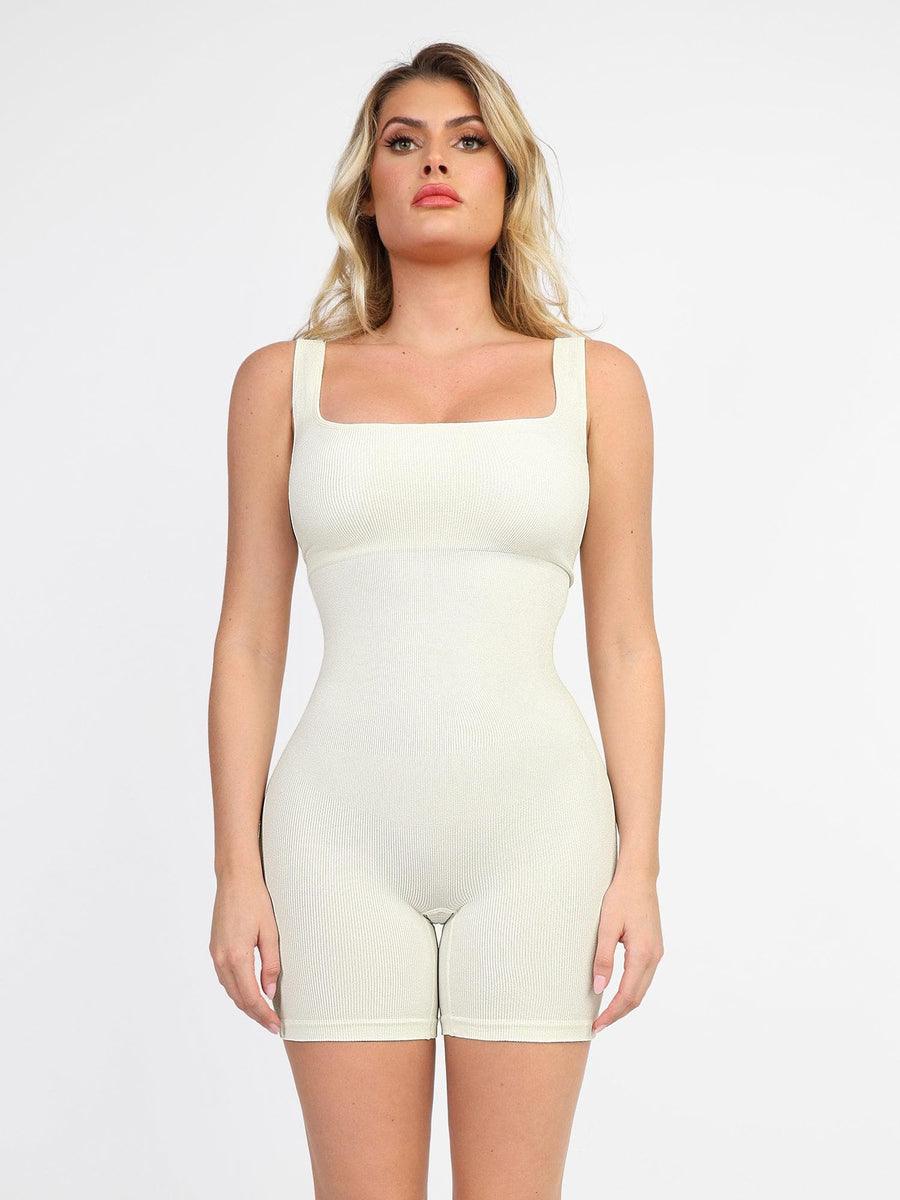 Seamless Square Neck Romper - GALVIER.