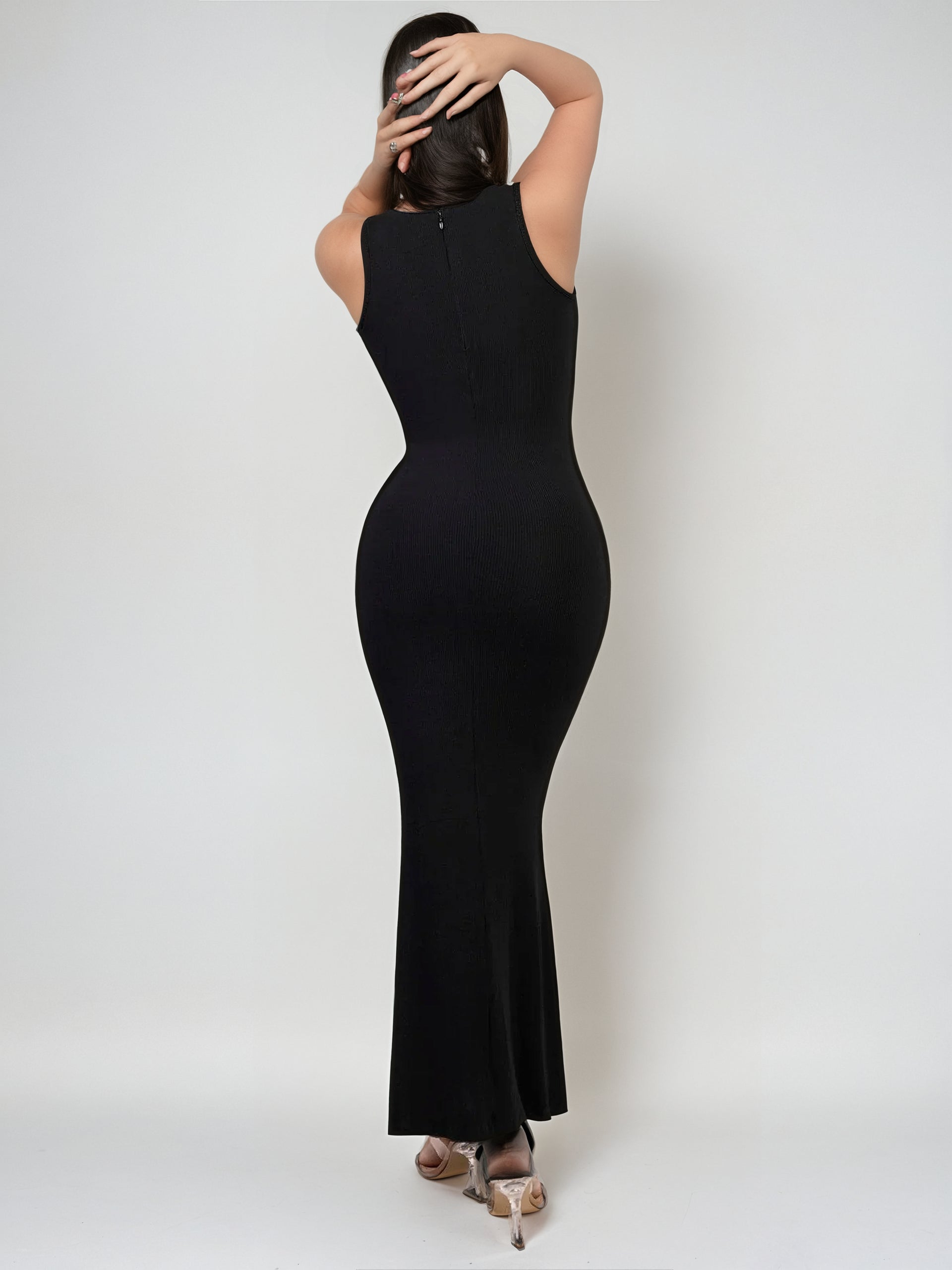 Crew Neck Maxi Shapewear Dress