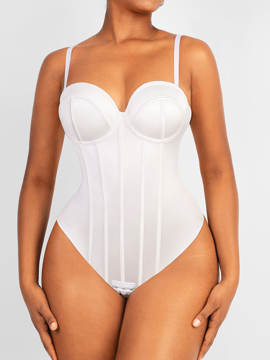 Shapewear Tummy Control Corset Thong Bodysuit