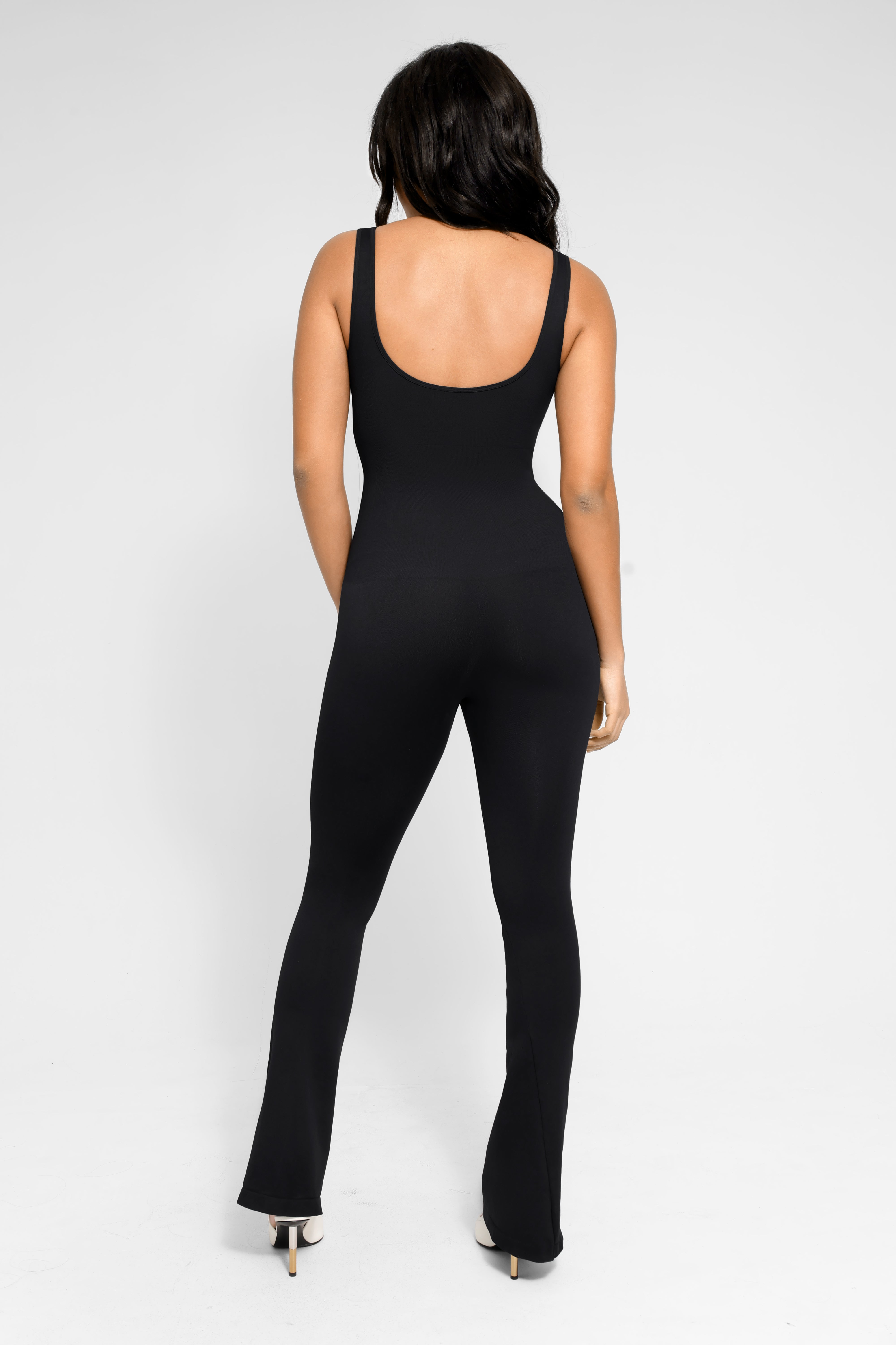 Flared Square Neck Jumpsuit