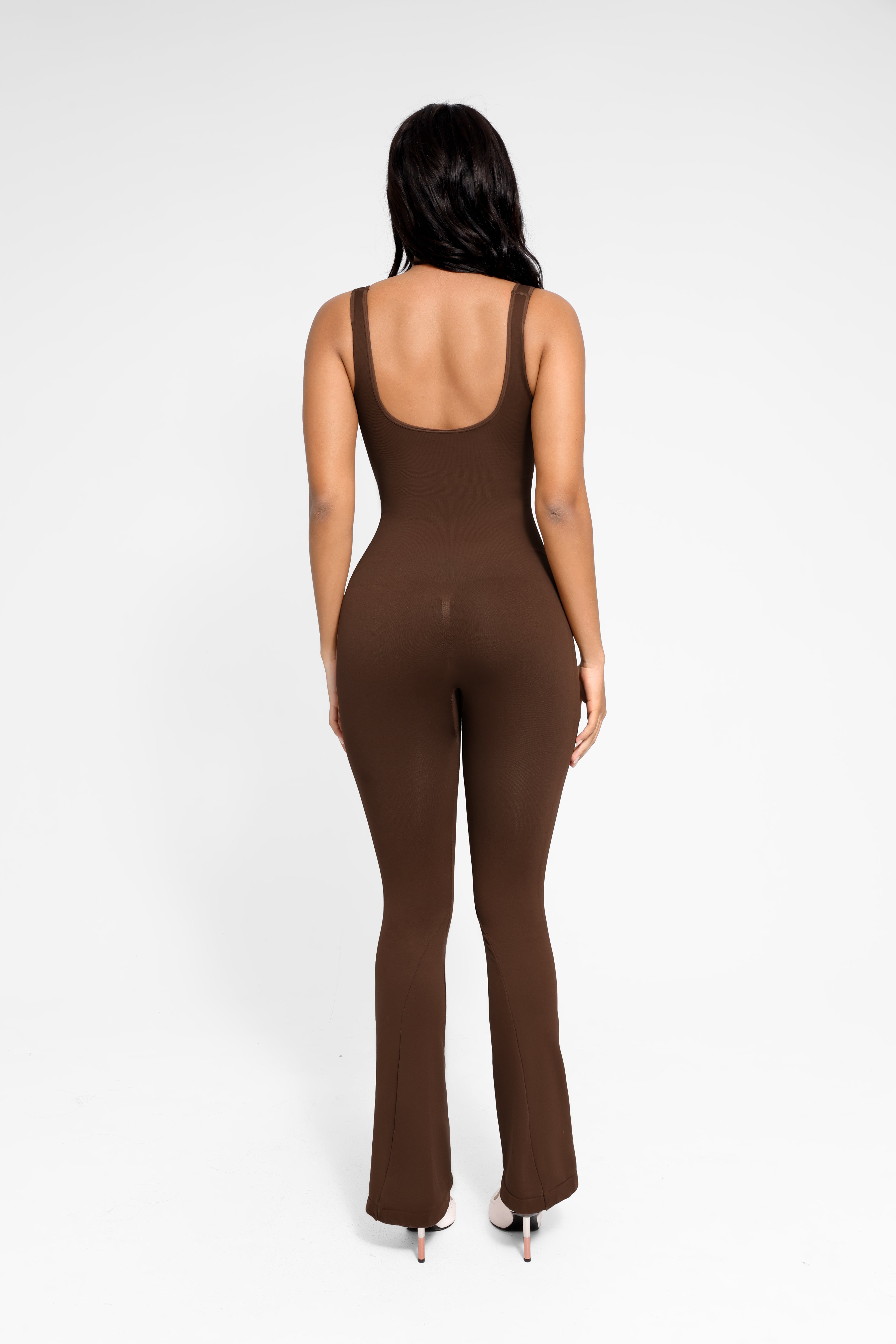 Flared Square Neck Jumpsuit