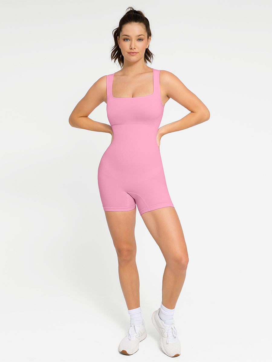 Seamless Shapewear Square Neck Romper