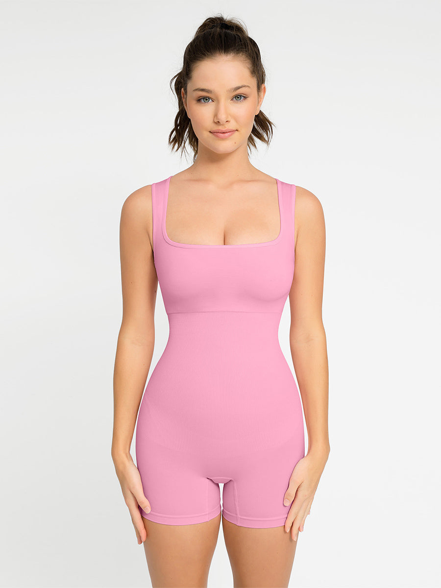 Seamless Shapewear Square Neck Romper