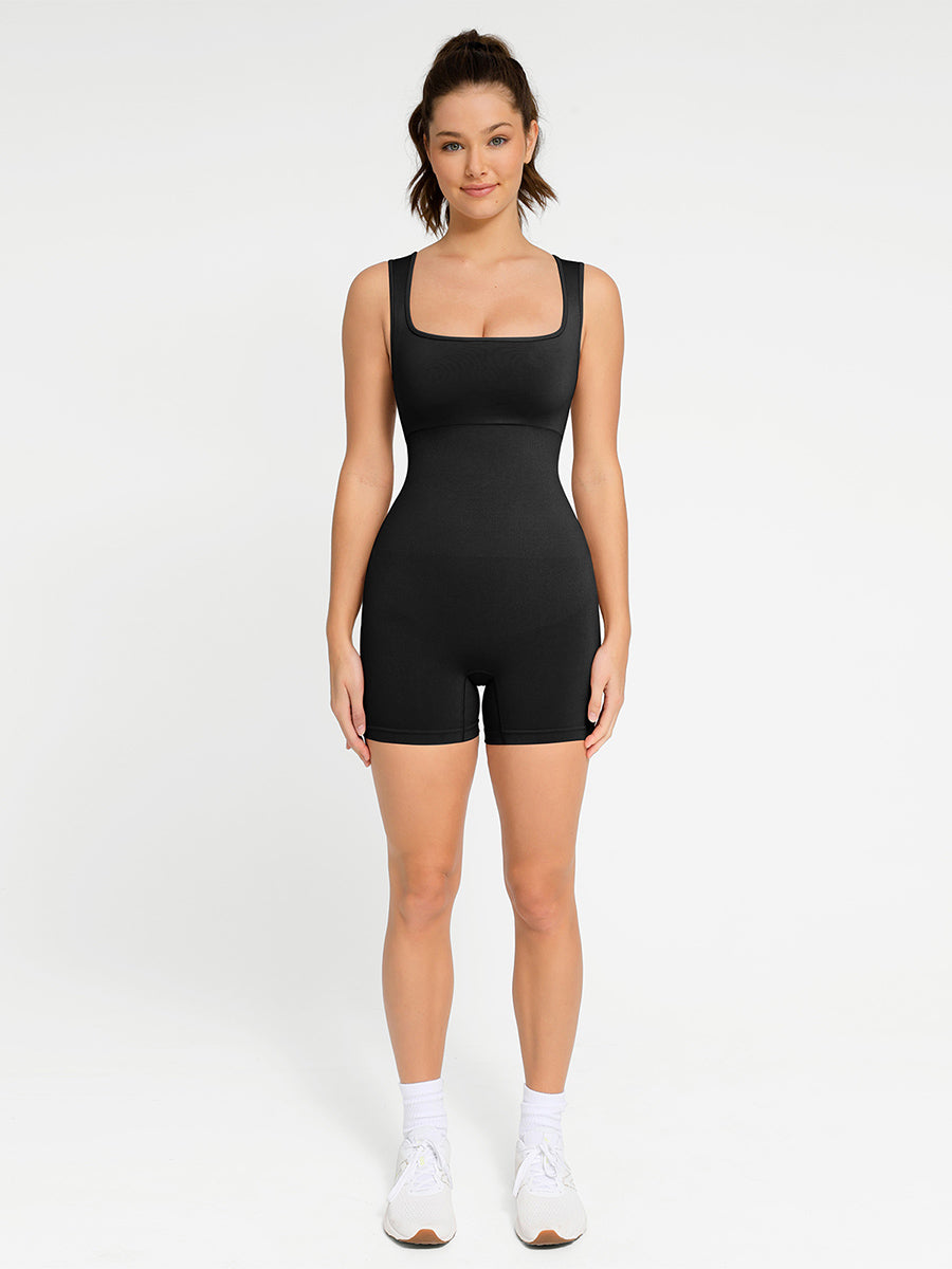 Seamless Shapewear Square Neck Romper