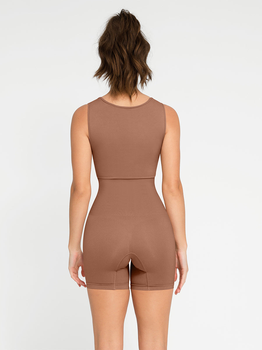 Seamless Shapewear Square Neck Romper